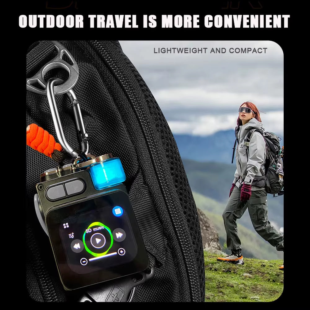 Experience High-Quality Sound with Our Bluetooth-Compatible Wireless Portable Speaker - Metal Mechanical Design with RGB LED Display