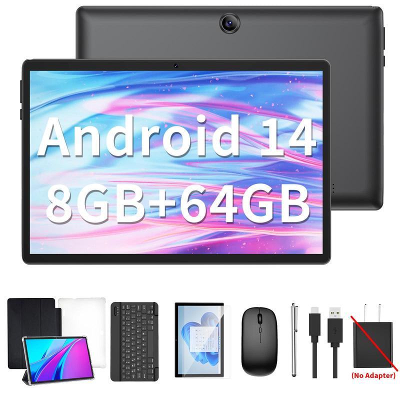 Unleash Creativity with the Relndoo 10.1 Inch Android Tablet - Complete 5-in-1 Bundle with Keyboard, Mouse, Stylus, and Case for Ultimate Flexibility!