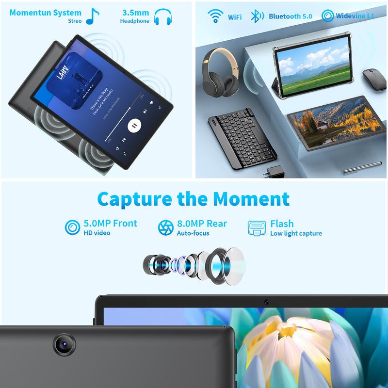 Unleash Creativity with the Relndoo 10.1 Inch Android Tablet - Complete 5-in-1 Bundle with Keyboard, Mouse, Stylus, and Case for Ultimate Flexibility!