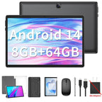 Unleash Creativity with the Relndoo 10.1 Inch Android Tablet - Complete 5-in-1 Bundle with Keyboard, Mouse, Stylus, and Case for Ultimate Flexibility!