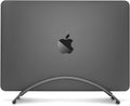 Bookarc for Macbook | Space-Saving Vertical Desktop Stand for Apple Notebooks (Space Grey)*Not Compatible with M1, See Insert Option to Update/Upgrade*