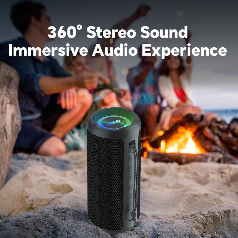 Experience Powerful Sound Anywhere with the OQPO Pro Portable Bluetooth Outdoor Speakers - 24W High Volume Stereo, IPX7 Waterproof, and Dual Speakers for Ultimate Audio Enjoyment