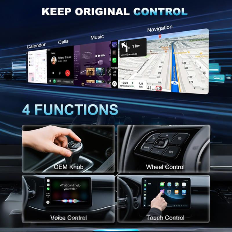 Upgrade Your Drive: Yurnlv 2026 Wireless CarPlay Adapter for iPhone & Android - Fast, Hands-Free Connectivity in Orange