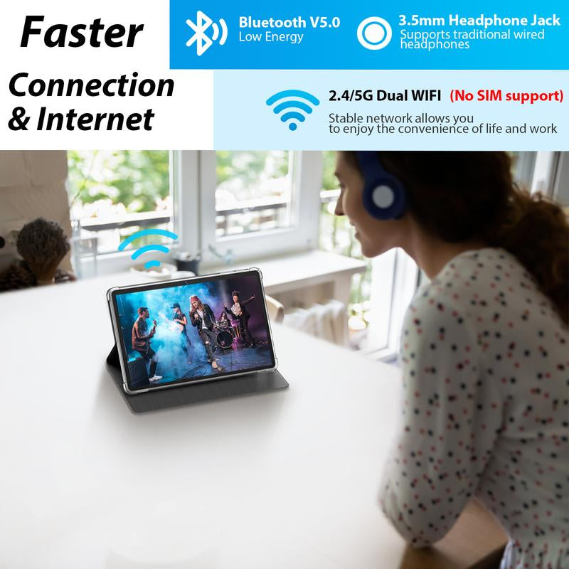 Unleash Creativity with the Relndoo 10.1 Inch Android Tablet - Complete 5-in-1 Bundle with Keyboard, Mouse, Stylus, and Case for Ultimate Flexibility!