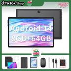 Unleash Creativity with the Relndoo 10.1 Inch Android Tablet - Complete 5-in-1 Bundle with Keyboard, Mouse, Stylus, and Case for Ultimate Flexibility!