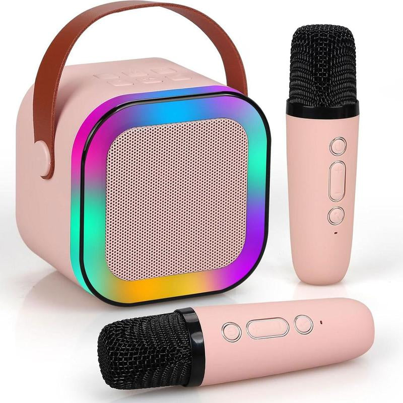 Ultimate Portable Wireless Karaoke Speaker with RGB LED Lights - HiFi Stereo Sound for Unforgettable Outdoor Parties and Travel Adventures